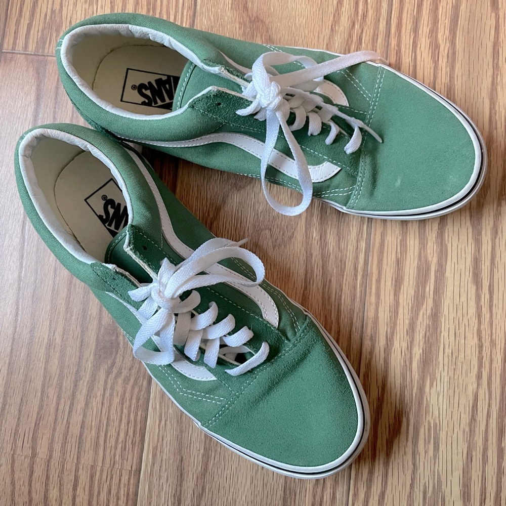 Green Classic Low Top Vans